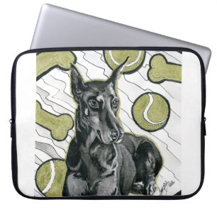 Oktober 2018 Dag 6 - Doberman Dreams Laptop Sleeve