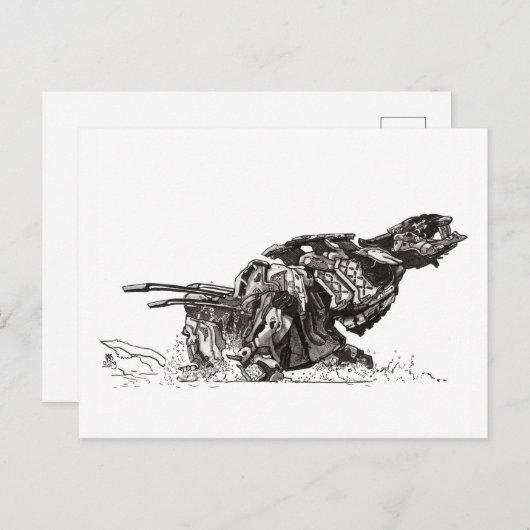 Oktober 2019 Dag 8 Briefkaart (Voorkant / Achterkant)