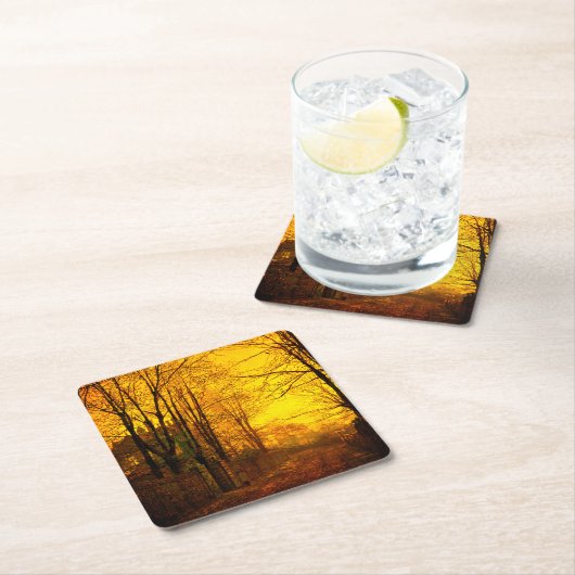 Oktober Afterglow John Atkinson Grimshaw Kartonnen Onderzetters (Insitu)