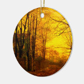 Oktober Afterglow John Atkinson Grimshaw Keramisch Ornament (Links)