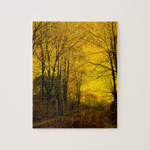 Oktober Afterglow John Atkinson Grimshaw Legpuzzel