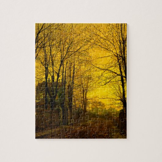 Oktober Afterglow John Atkinson Grimshaw Legpuzzel (Verticaal)