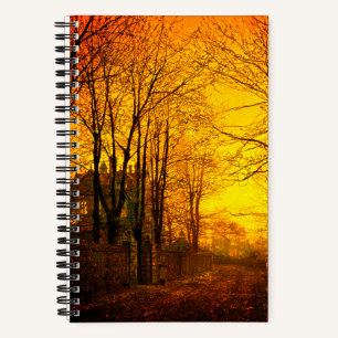 Oktober Afterglow John Atkinson Grimshaw Notitieboek