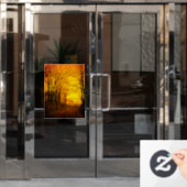 Oktober Afterglow John Atkinson Grimshaw Raamsticker (Kantoordeur)