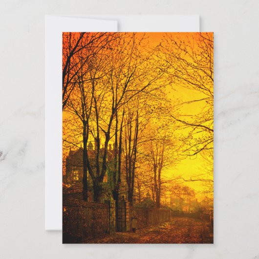 Oktober Afterglow John Atkinson Grimshaw Save The Date (Voorkant)