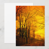 Oktober Afterglow John Atkinson Grimshaw Save The Date (Voorkant / Achterkant)