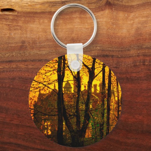 Oktober Afterglow John Atkinson Grimshaw Sleutelhanger (Voorkant)