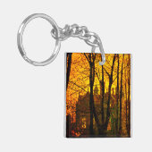 Oktober Afterglow John Atkinson Grimshaw Sleutelhanger (Voorkant Links)