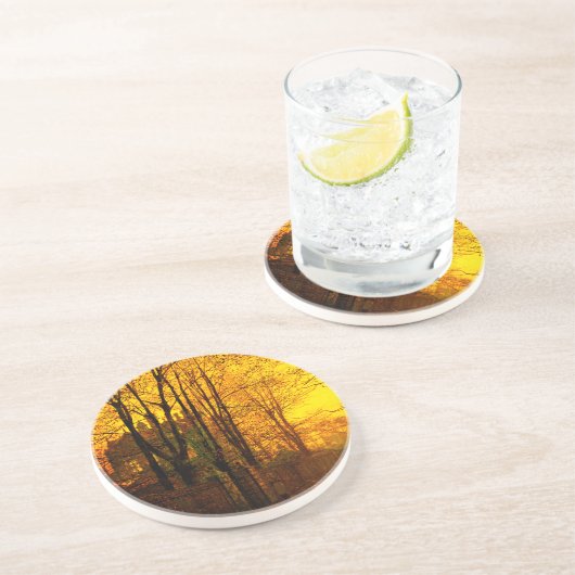 Oktober Afterglow John Atkinson Grimshaw Zandsteen Onderzetter (Zijkant)