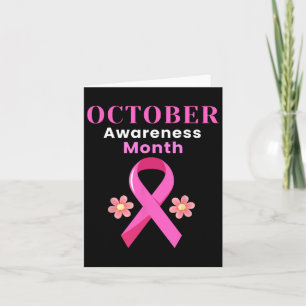 Oktober Awareness Month Borstkanker Kostuum Mont Kaart