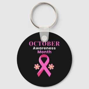 Oktober Awareness Month Borstkanker Kostuum Mont Sleutelhanger