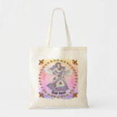 Oktober Birthday Angel, aangepaste naam Canvas tas (Voorkant)