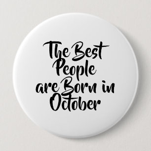 "Oktober" Birthday Button