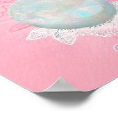 Oktober Birthday Flower and Birthstone Poster (Hoek)