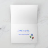 Oktober Birthday Opal Heart Kaart (Binnen)