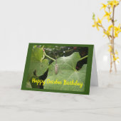 ** OKTOBER BIRTHDAY WISHT* MET EEN KOOLBUG KAART (Gele Bloem)
