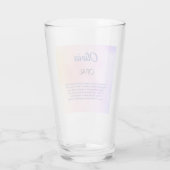 Oktober Birthstone Opal Design Glas (Achterkant)