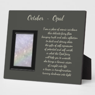 Oktober Birthstone Opal Fotoplaat