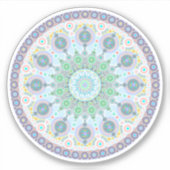 Oktober Birthstone Opal Mandala Sticker (Voorkant)