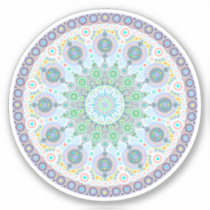 Oktober Birthstone Opal Mandala Sticker