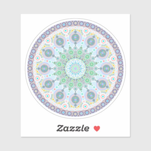 Oktober Birthstone Opal Mandala Sticker (Vel)