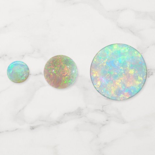Oktober Birthstone Opal Tafel Confetti (Voorkanten)