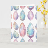 Oktober Birthstone Opal Verjaardag Kaart (Gele Bloem)