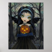 Oktober Bossen Gothic Vampire Halloween Poster (Voorkant)