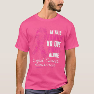 Oktober Breast Cancer Warrior steunt roze lint T-shirt