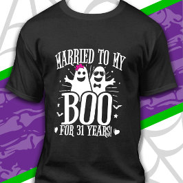 Oktober Bruiloft Jubileum Funny 31st Jubileum T-shirt