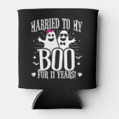 Oktober Bruiloft Jubileum Grappig 11e Jubileum Blikjeskoeler (Voorkant)