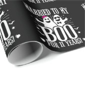 Oktober Bruiloft Jubileum Grappig 11e Jubileum Cadeaupapier (Rol Hoek)