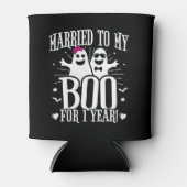 Oktober Bruiloft Jubileum Grappig 1e Jubileum Blikjeskoeler (Voorkant)