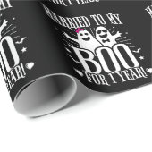 Oktober Bruiloft Jubileum Grappig 1e Jubileum Cadeaupapier (Rol Hoek)