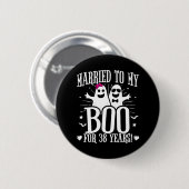 Oktober Bruiloft Jubileum Grappig 38e Jubileum Ronde Button 5,7 Cm (Voorkant /achterkant)