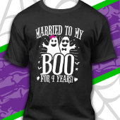 Oktober Bruiloft Jubileum Grappig 4e Jubileum T-shirt