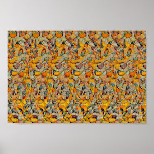 Oktober Cadeaus - Verborgen 3D-print Poster