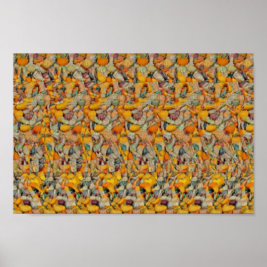 Oktober Cadeaus - Verborgen 3D-print Poster (Voorkant)