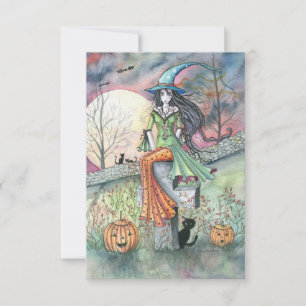 Oktober Chill Halloween Briefkaart