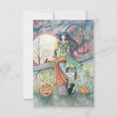 Oktober Chill Halloween Briefkaart (Voorkant)