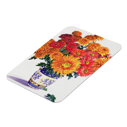Oktober Chrysanthemums Magneet (Linkerzijde)