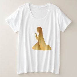 Oktober de maand van de rozenkrans grote maat t-shirt