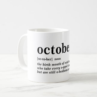 Oktober Definitie Koffiemok
