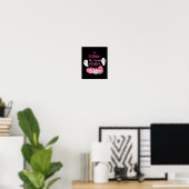 Oktober Draag het roze borstkankerbewustzijn Poster (Thuiskantoor)