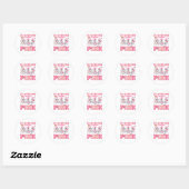 Oktober Draag Pink Boo Nurse Halloween kostuums Wo Ronde Sticker (Vel)
