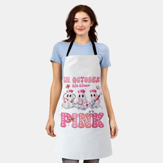 Oktober Draag Pink Boo Nurse Halloween kostuums Wo Schort (Gedragen)