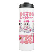 Oktober Draag Pink Boo Nurse Halloween kostuums Wo Thermosbeker (Voorkant)