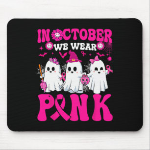 Oktober Draag Roze Borstkanker Warrior Ghost Hall Muismat