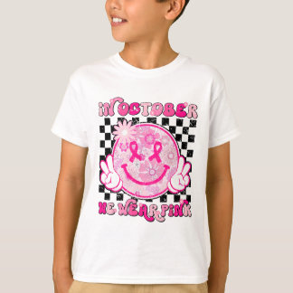 Oktober Draag roze borstkankervoorlichting T-shirt