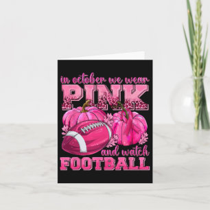 Oktober Draag we roze en kijken naar Football bors Kaart